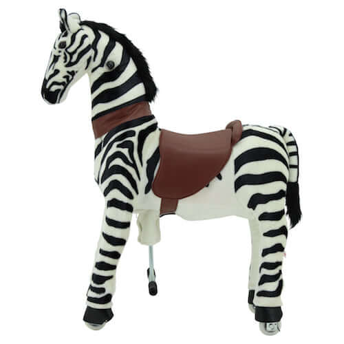 sweety toys 7240 reittier zebra auf rollen für 4 bis 9 jahre -riding animal