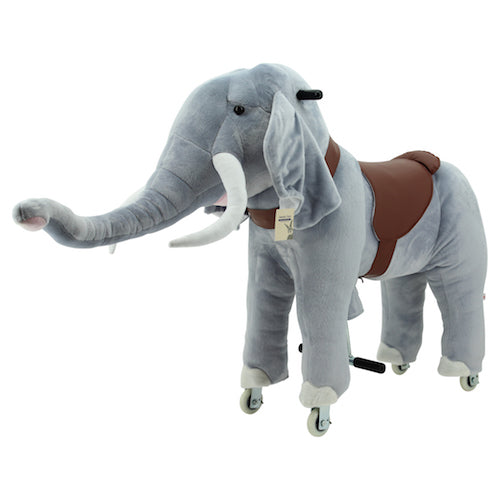 sweety toys 7431 reittier elefant auf rollen für 4 bis 9 jahre- riding animal