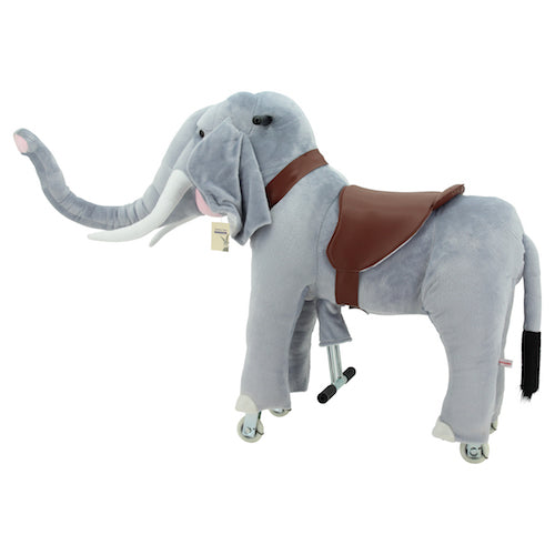sweety toys 7431 reittier elefant auf rollen für 4 bis 9 jahre- riding animal
