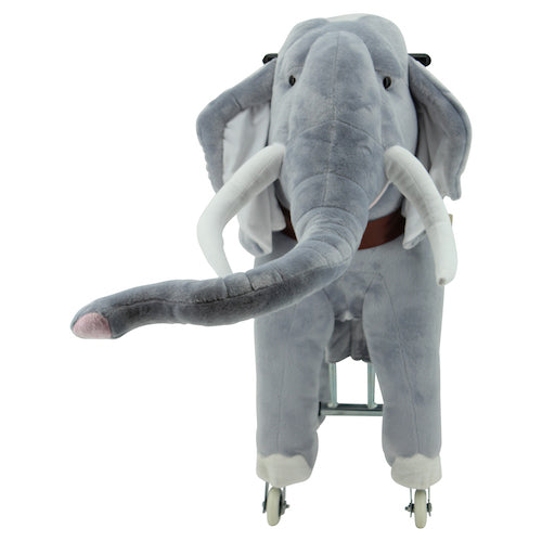 sweety toys 7431 reittier elefant auf rollen für 4 bis 9 jahre- riding animal