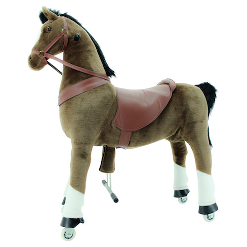 sweety toys 7608 reittier pferd giant auf rollen geeignet für alle größen (jedes alter- auch erwachsene) running animal- riding animal
