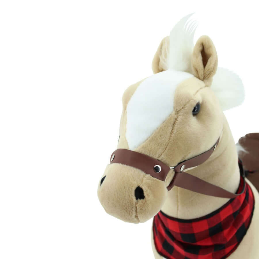 sweety toys 7707 stehpferd little miss sunshine 80cm robustes, stabiles reitpferd mit stahlunterbau