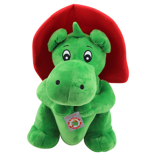sweety toys 7745 drache grisu plüschtier feuerwehr maskottchen plüsch ca. 50 cm