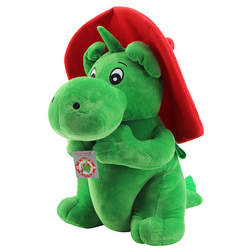 sweety toys 7745 drache grisu plüschtier feuerwehr maskottchen plüsch ca. 50 cm