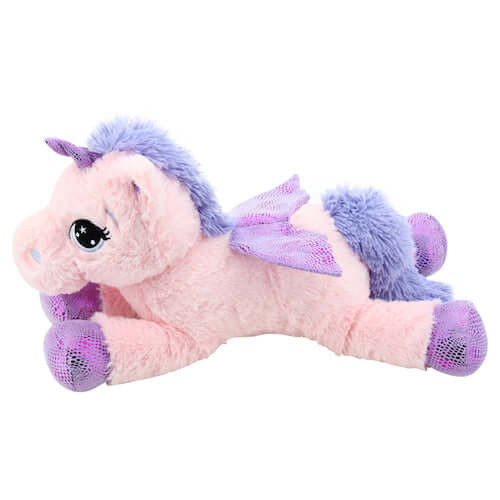 sweety toys 11001 set - steckenpferd einhorn & kuscheltier einhorn plüschtier 65 cm rosa unicorn kuscheleinhorn stofftier
