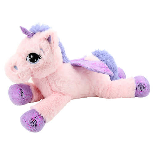 sweety toys 11001 set - steckenpferd einhorn & kuscheltier einhorn plüschtier 65 cm rosa unicorn kuscheleinhorn stofftier