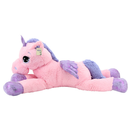 sweety toys 8049 xxl einhorn plüschtier kuscheltier 130 cm rosa
