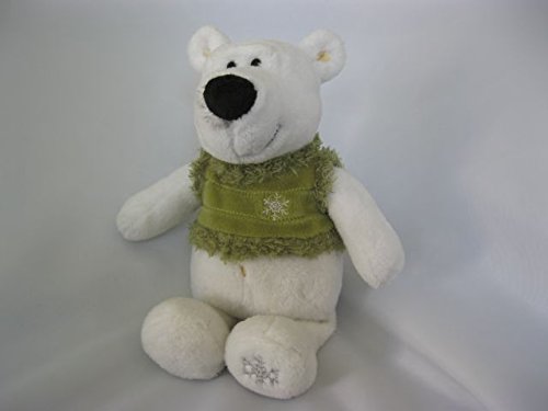 sweety toys eisbär teddybär 25 cm mit blauer oder grüner weste