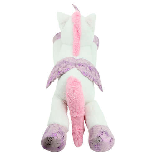 sweety toys 8056 xxl einhorn plüschtier kuscheltier 130 cm weiss