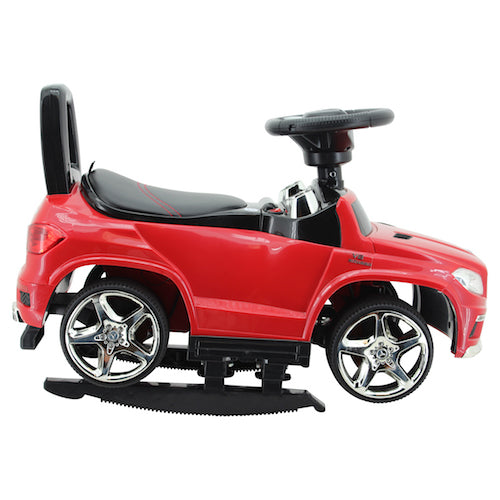 sweety toys 8131 mercedes gl 63 amg lauflernfahrzeug rutschauto kinderauto auto spielzeugauto kinderfahrzeug mit mp3 port-verschiedenen sound und lichteffekten- akku - rot