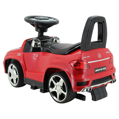 sweety toys 8131 mercedes gl 63 amg lauflernfahrzeug rutschauto kinderauto auto spielzeugauto kinderfahrzeug mit mp3 port-verschiedenen sound und lichteffekten- akku - rot