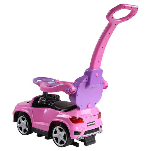 sweety toys 8148 mercedes gl 63 amg lauflernfahrzeug rutschauto kinderauto auto spielzeugauto mit mp3 port-verschiedenen sound und lichteffekten- akku - rosa