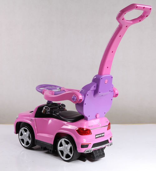 sweety toys 8148 mercedes gl 63 amg lauflernfahrzeug rutschauto kinderauto auto spielzeugauto mit mp3 port-verschiedenen sound und lichteffekten- akku - rosa