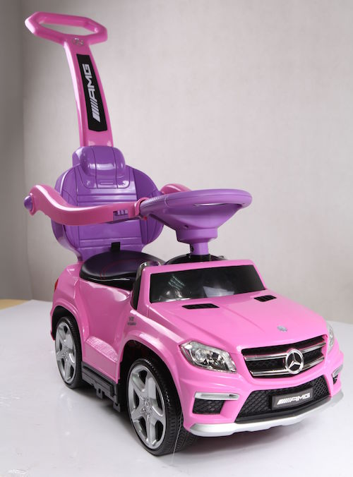 sweety toys 8148 mercedes gl 63 amg lauflernfahrzeug rutschauto kinderauto auto spielzeugauto mit mp3 port-verschiedenen sound und lichteffekten- akku - rosa