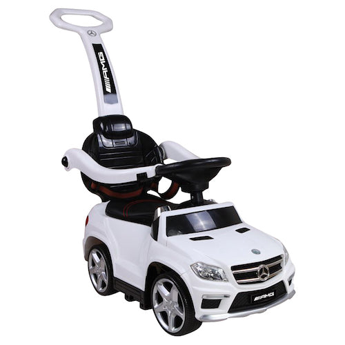 sweety toys 8155 mercedes gl 63 amg lauflernfahrzeug rutschauto kinderauto auto spielzeugauto mit mp3 port-verschiedenen sound und lichteffekten- akku - weiss