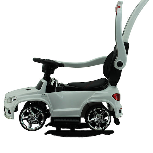 sweety toys 8155 mercedes gl 63 amg lauflernfahrzeug rutschauto kinderauto auto spielzeugauto mit mp3 port-verschiedenen sound und lichteffekten- akku - weiss