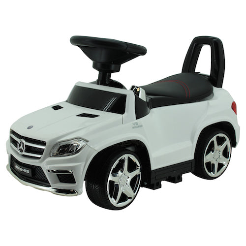 sweety toys 8155 mercedes gl 63 amg lauflernfahrzeug rutschauto kinderauto auto spielzeugauto mit mp3 port-verschiedenen sound und lichteffekten- akku - weiss