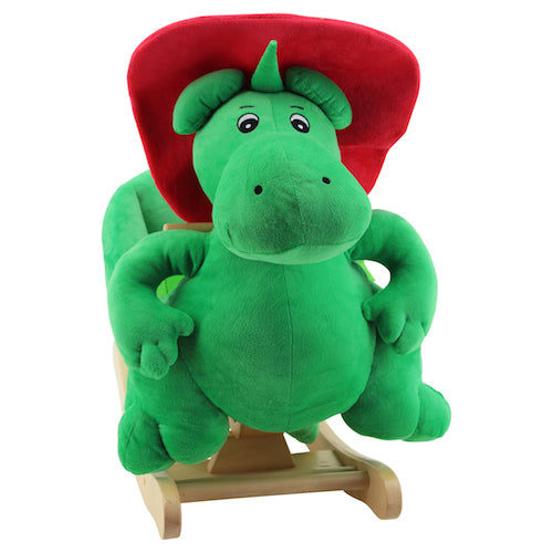 sweety toys 9053 grisu schaukeltier schaukelstuhl drache feuerwehrmaskottchen