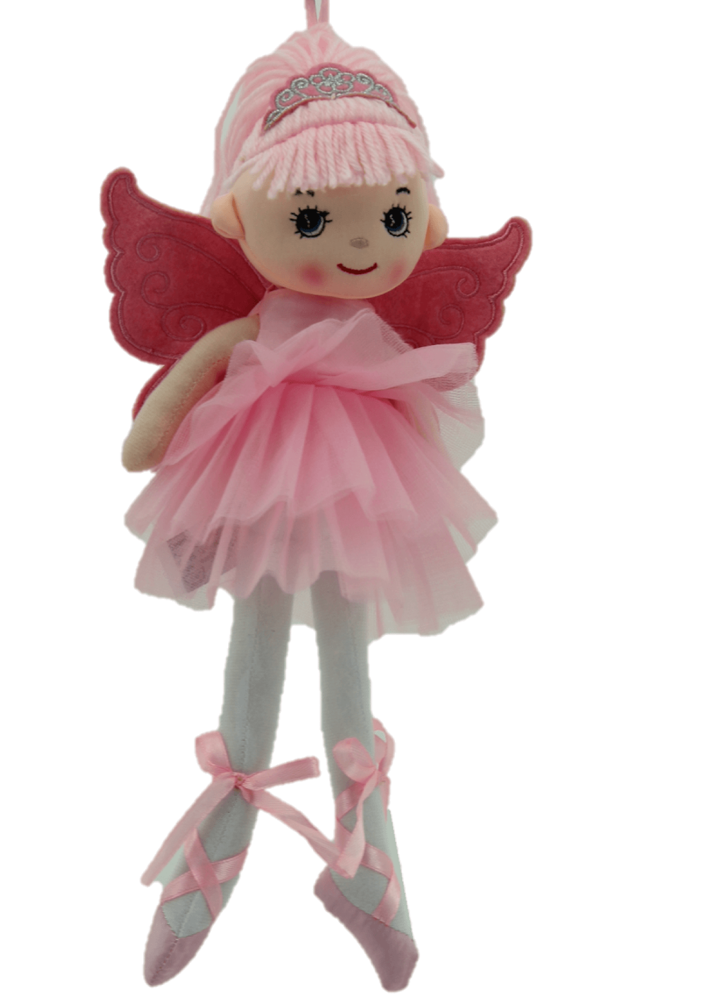 sweety toys 13272 stoffpuppe softpuppe ballerina fee plüschtier prinzessin 30 cm rosa mit krone