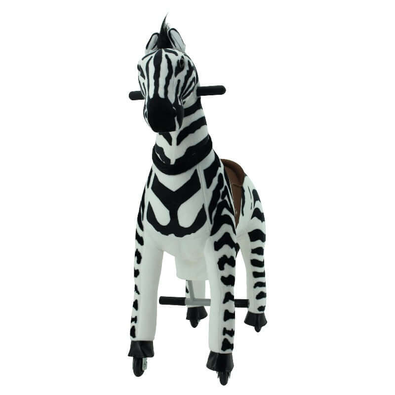 sweety toys 11384 reittier groß zebra auf rollen für 4 bis 9 jahre-riding animal