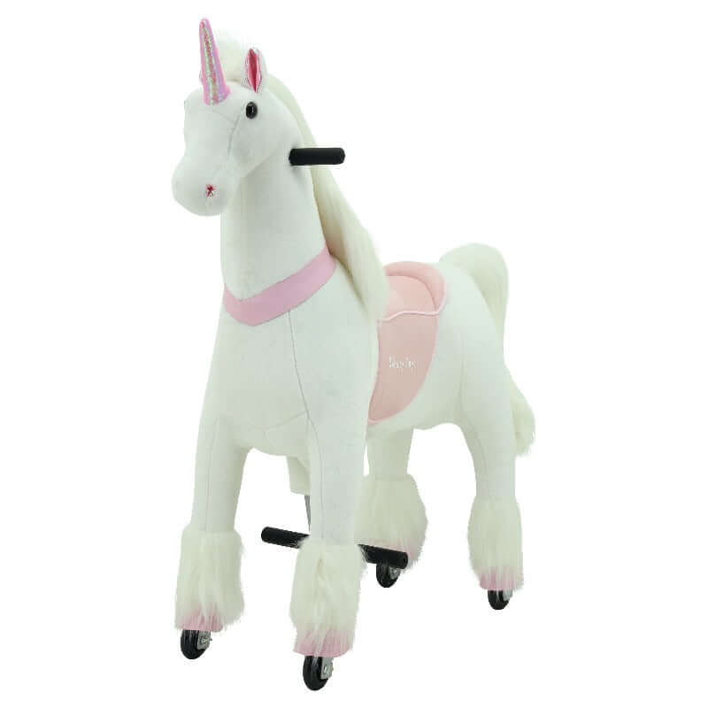 sweety toys 7264 reittier einhorn auf rollen für 4 bis 9 jahre -riding animal