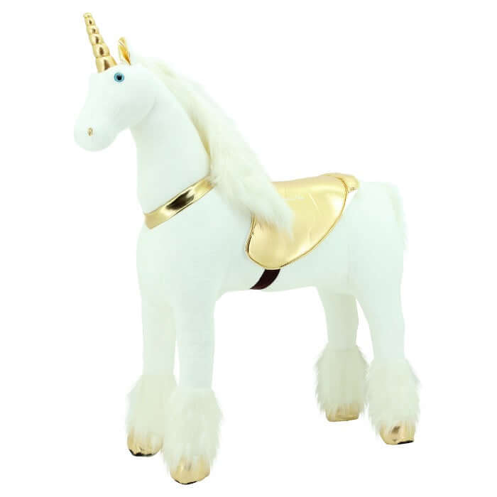 sweety toys 11308 stehpferd einhorn stabiles robustes xxl riesenpferd höhe 130 cm pferd reitpferd mit stahlunterbau