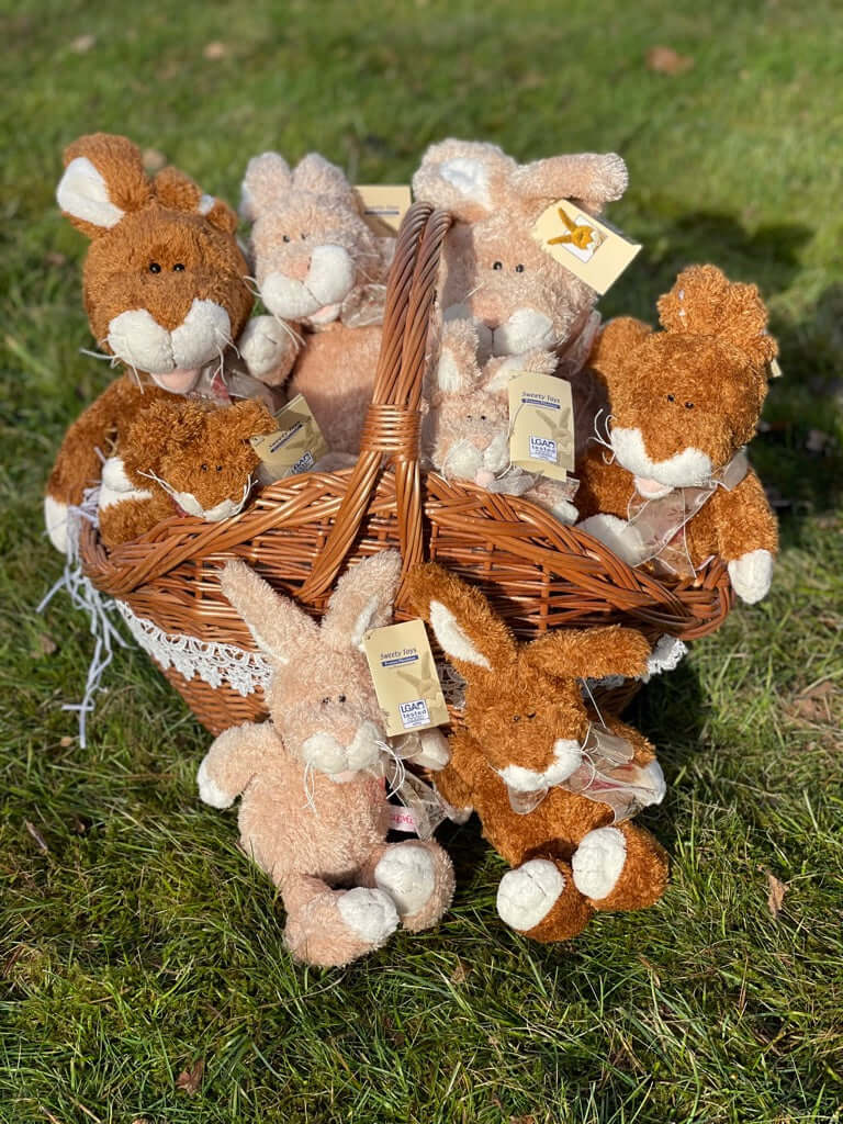 sweety toys 70722 hase beige plüsch plüschhase osterhase moppel - mehrere größen verfügbar