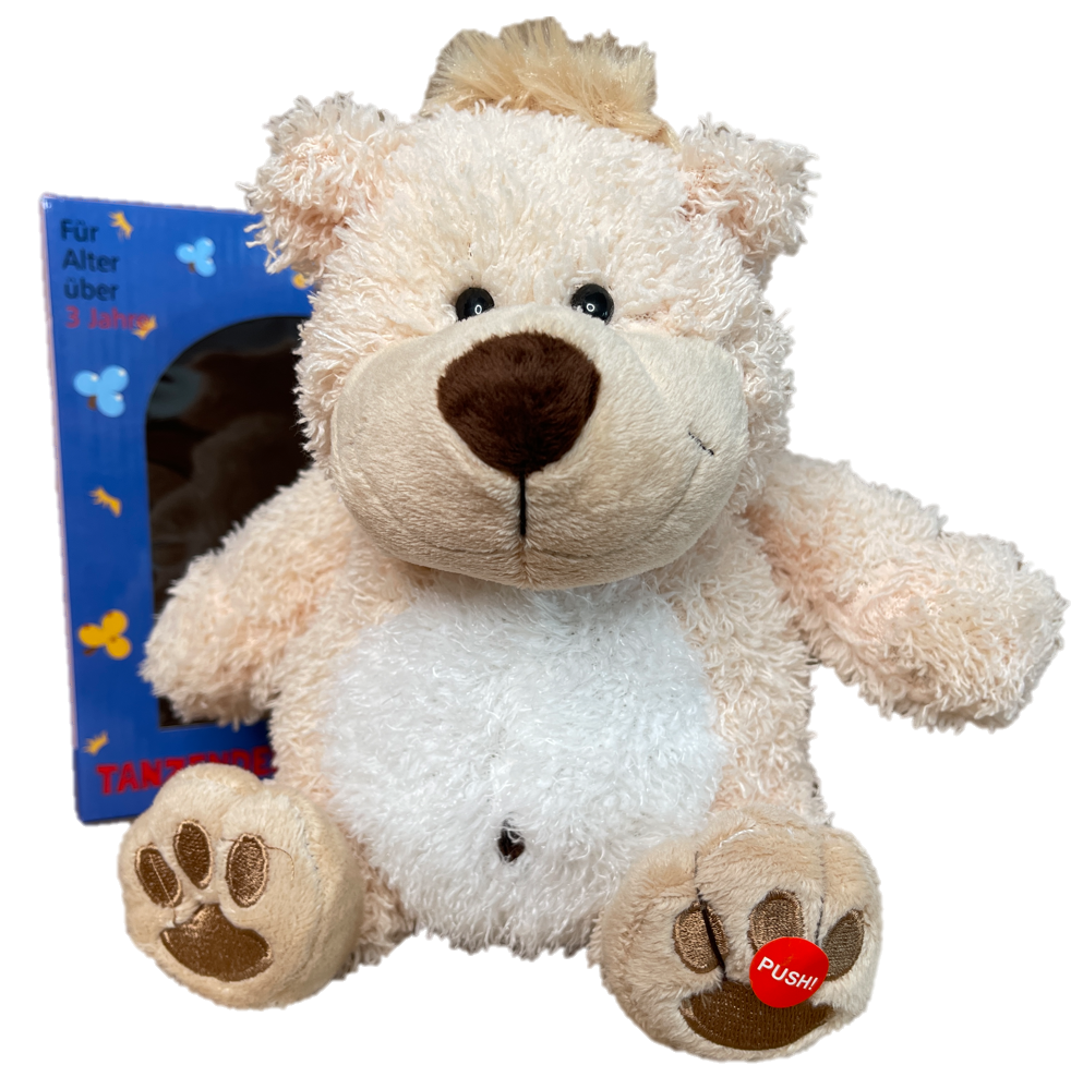super weicher kuschelteddy 14170 "tanzender willi"- 25cm braun - premium plüsch