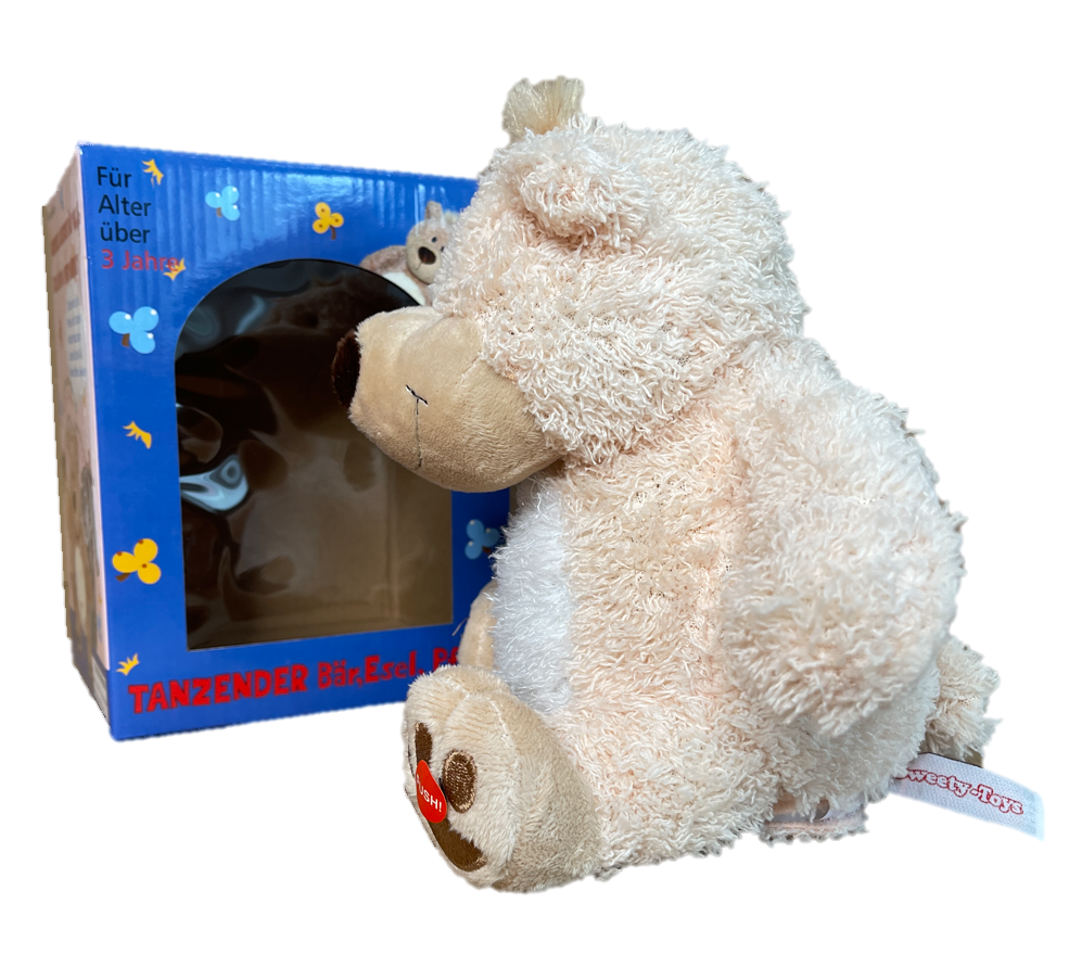 super weicher kuschelteddy 14170 "tanzender willi"- 25cm braun - premium plüsch