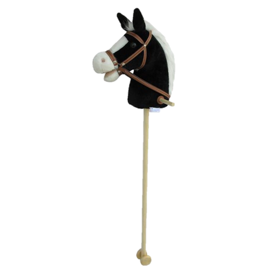 sweety toys 5093 steckenpferd blacky mit soundfunktion "galopp & gewieher"