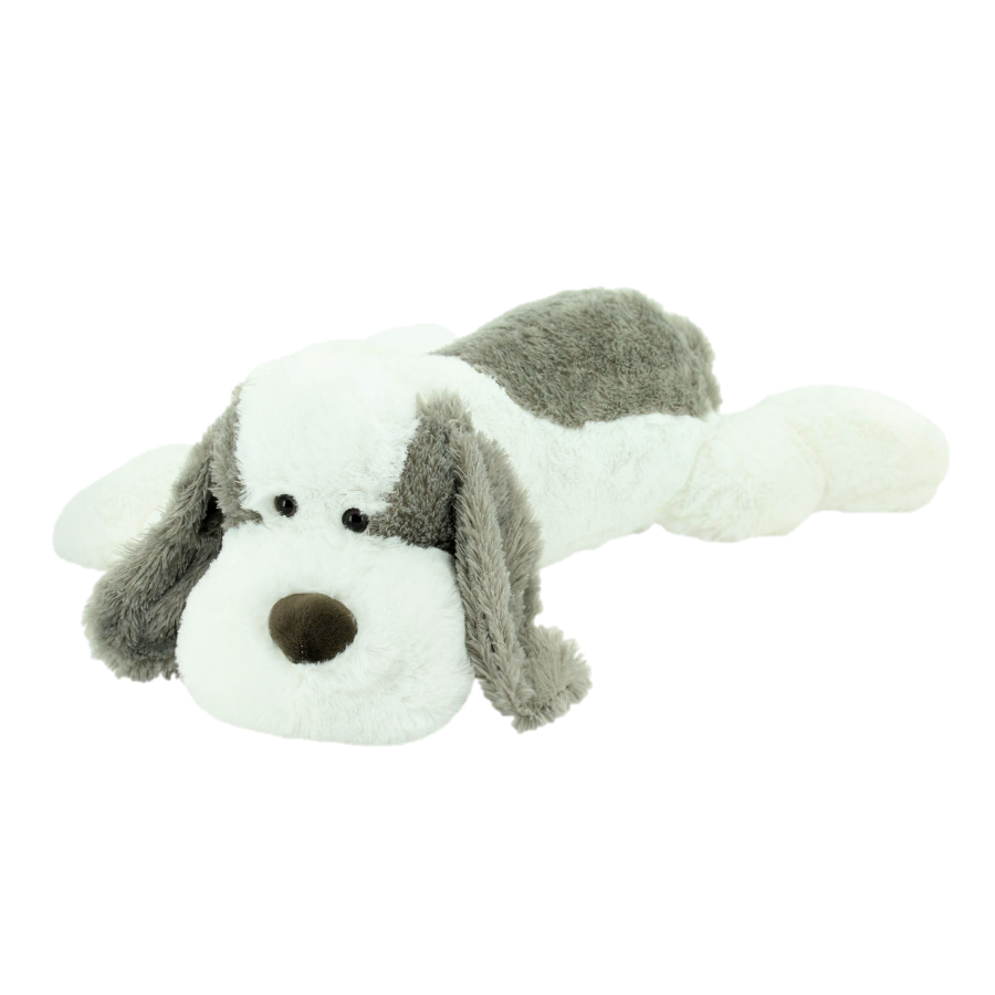 Sweety-Toys 5000 Giant plush dog 80 cm white-grey