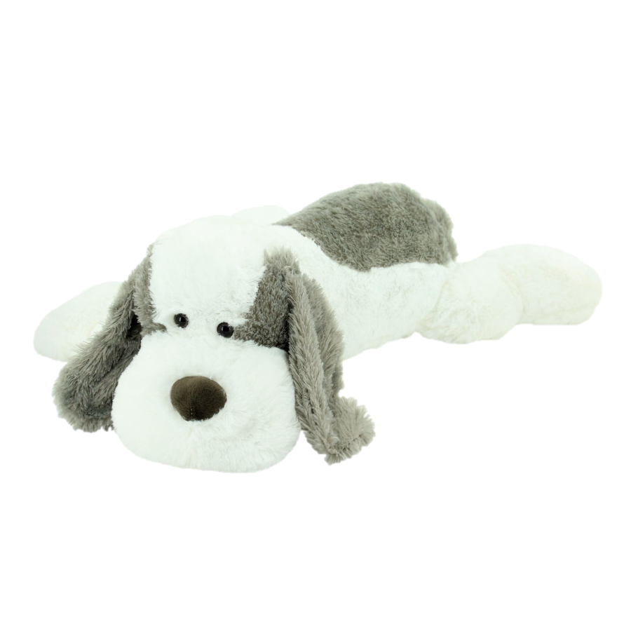 sweety-toys 5000 riesen plüschhund 80 cm weiss-grau