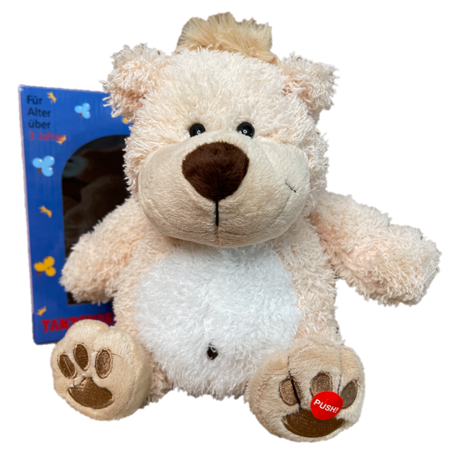 super weicher kuschelteddy 14170 "tanzender willi"- 25cm braun - premium plüsch