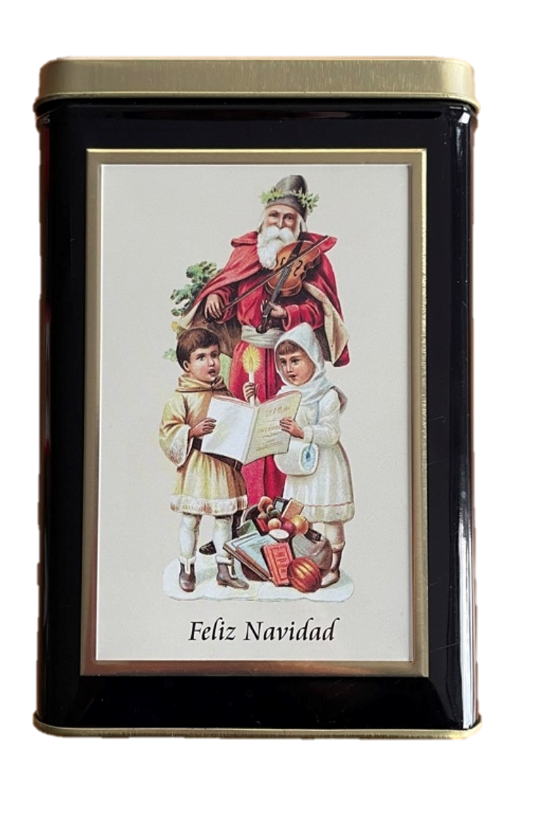 sweety toys geschenkset 13258 stoffpuppe softpuppe fee mit geschenkdose, weihnachtsdose mit plüschtier prinzessin 30 cm blau dose schwarz