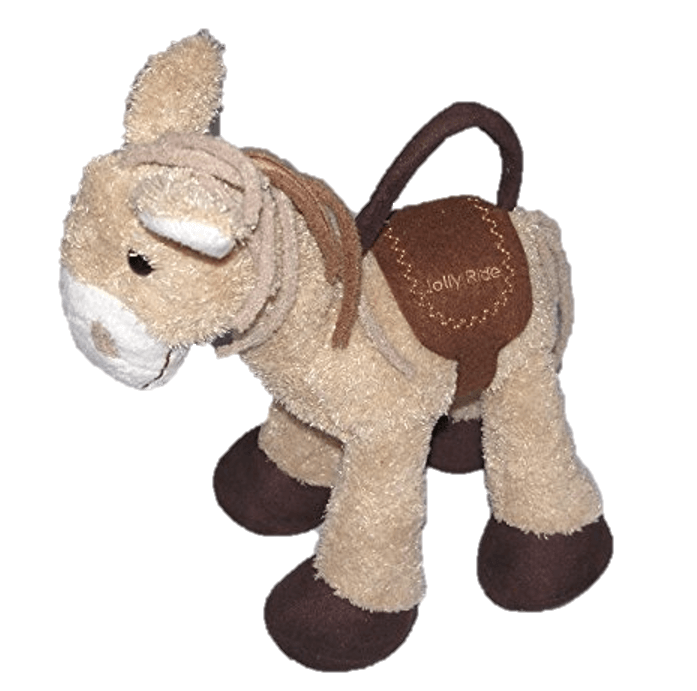 sweety toys 10165 plüsch esel tasche beige- braun, handtasche für kinder