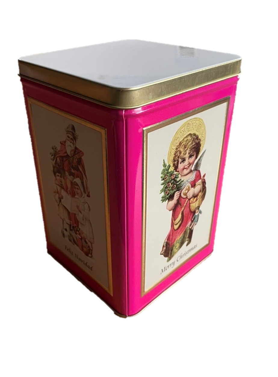 sweety toys geschenkset 13258 stoffpuppe softpuppe fee mit geschenkdose, weihnachtsdose mit plüschtier prinzessin 30 cm blau dose pink