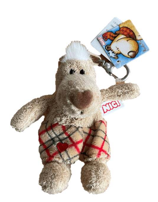 nici rudolfo schlüsselanhänger mit karabinerhaken in beige