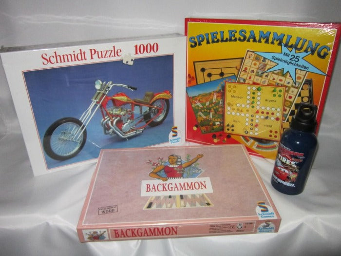 schmidt spiele 3er set spielesammlung backgammon puzzle 1000 teile