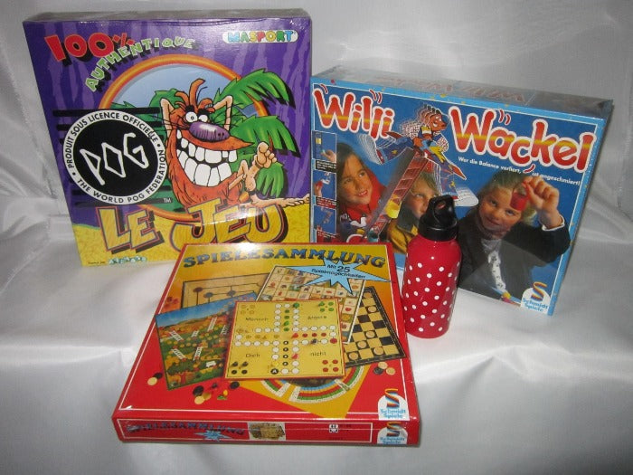 schmidt spiele 3er set "willi wackel", "spielesammlung", "le jeu " brettspiele , spielzeug schmidt