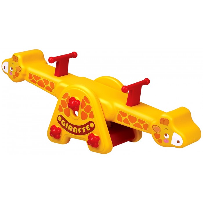 sweety toys 12855 spielzeug wippe im giraffendesign- höhenverstellbar