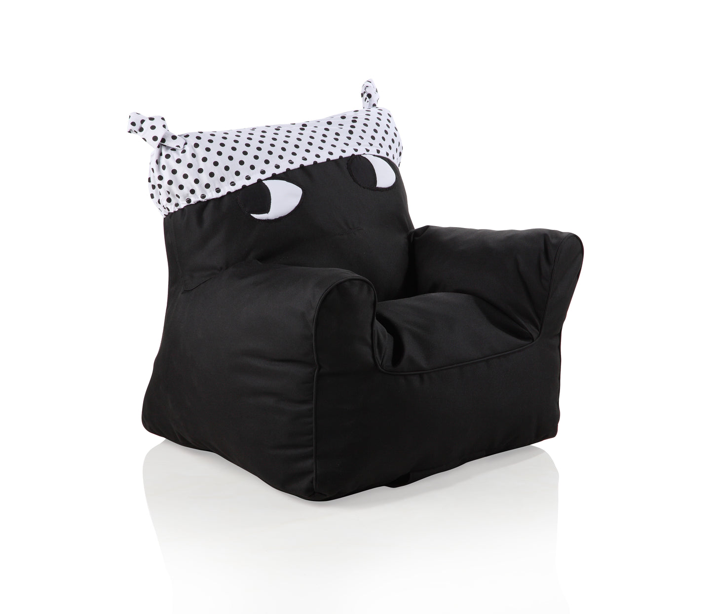 
Sweety Toys 11520 armchair children's armchair black with white hat- indoor/outdoor-waterproof, children's furniture