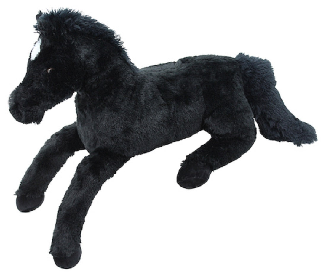 Sweety Toys 10967 Poulain Peluche Cheval Cheval en peluche Couché Blacky 90 cm