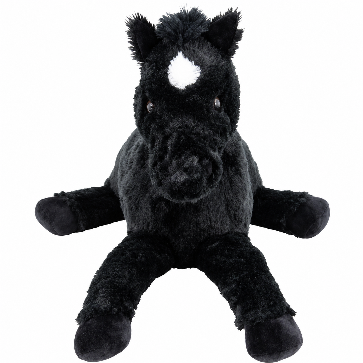 Sweety Toys 10967 Foal Plush Toy Horse Lying Blacky 90 cm