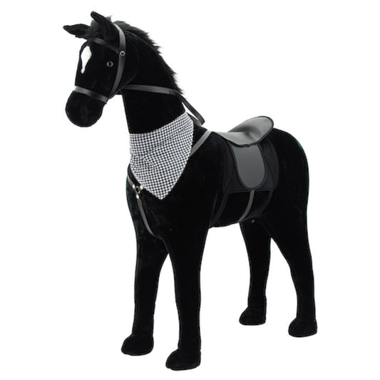 Sweety Toys 11049 plush standing horse standing horse size approx. 110 cm black