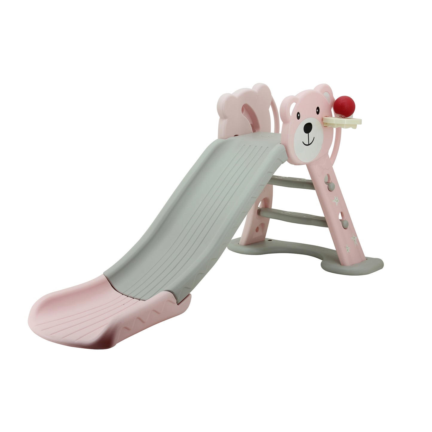 Sweety Toys 12831 Scivolo autoportante Teddy Bear Design Rosa Prodotto 2 in 1 Gioco di basket