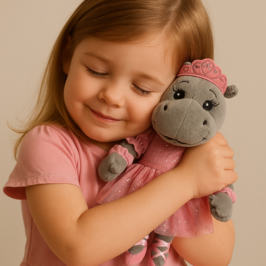 Sweety Toys 13425 Hippo Nilpferd Stoffpuppe Ballerina Kuscheltier Prinzessin 30 cm