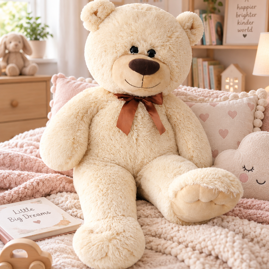 Sweety Toys Teddybär mit brauner Schleife