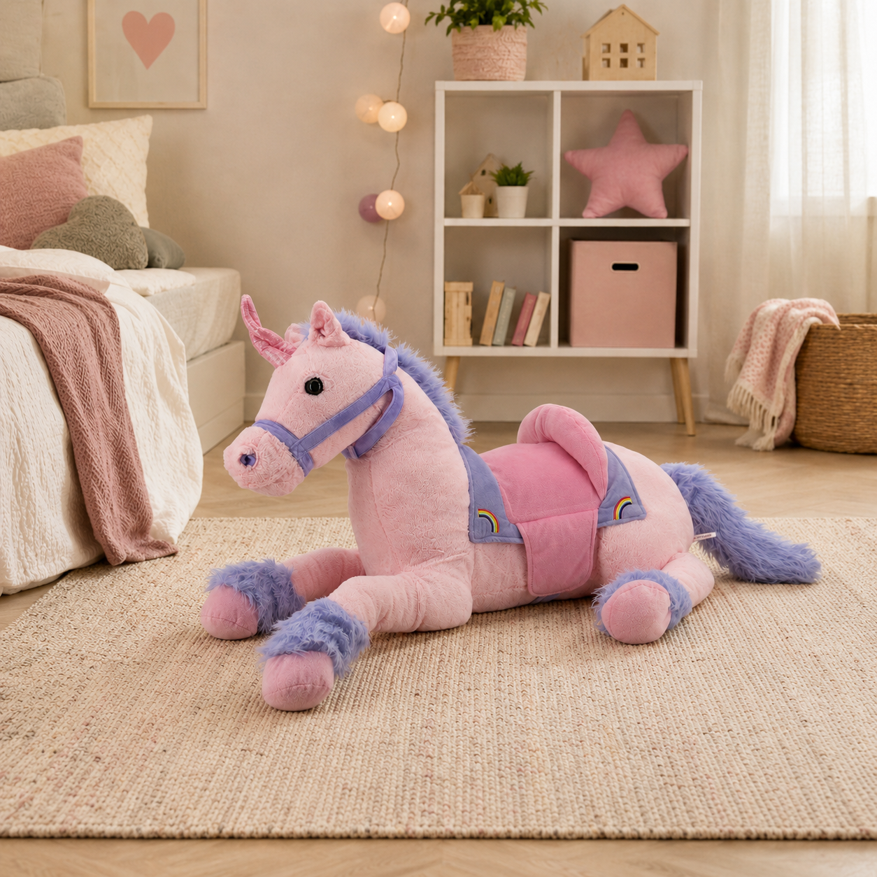 Kuscheltier Einhorn rosa