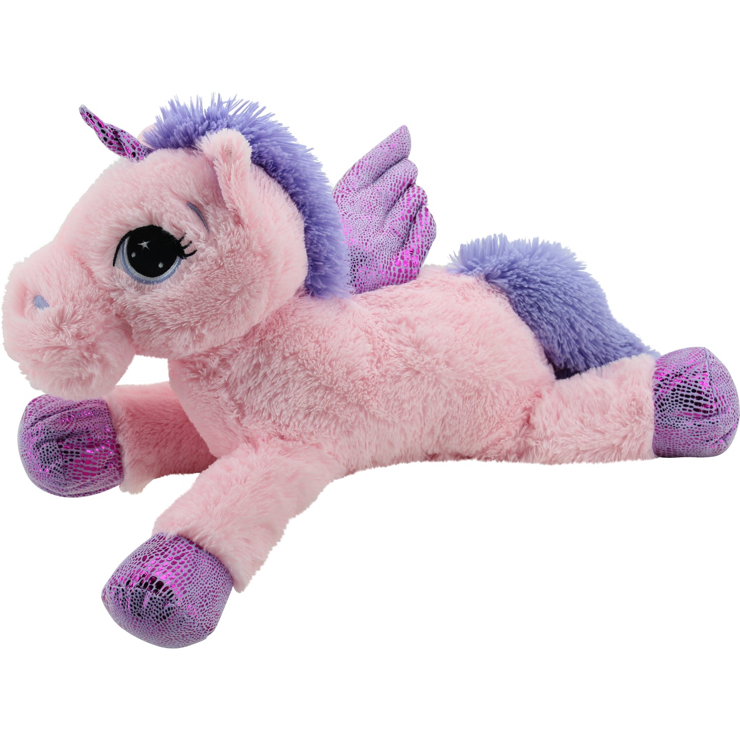 Kuscheltier Einhorn rosa – weiches Plüschtier 65 cm
