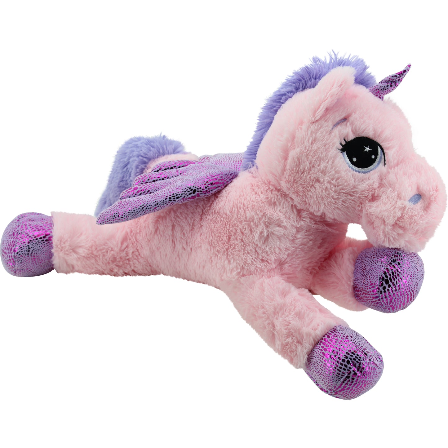 Kuscheltier Einhorn rosa – weiches Plüschtier 65 cm